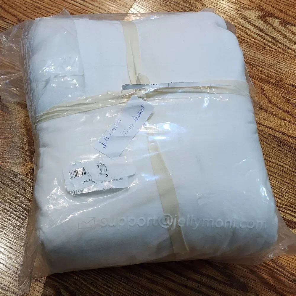 100% Cotton White King Size Duvet Cover Set
